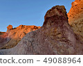 Colored rocks of Yeruham canyon,Middle East,Israel 49088964