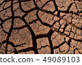 Dry and cracked ground without water,desert area 49089103