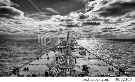 A tanker proceeding by ocean A tanker proceeding by ocean 49092360
