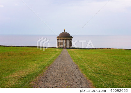 Path leading to Mussenden Temple located near Castlerock in Northern Ireland Path leading to Mussenden Temple located near Castlerock in Northern Ireland 49092663