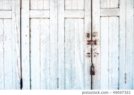 Old wooden door Old wooden door 49097381