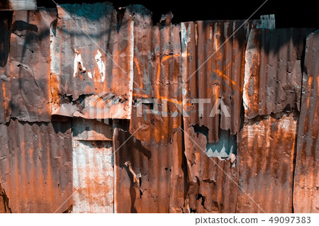 Old rusty galvanized background 49097383