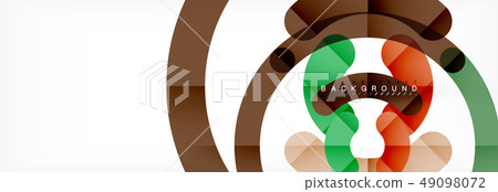 Round linear circle shapes background Round linear circle shapes background 49098072