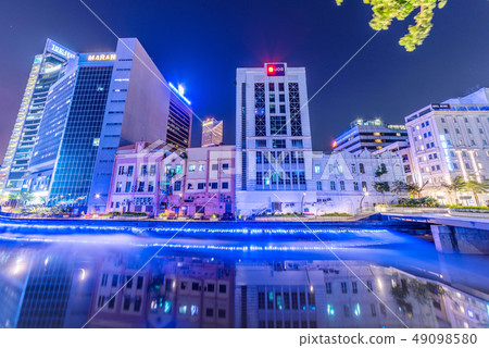 City buildings along the River of Life City buildings along the River of Life 49098580
