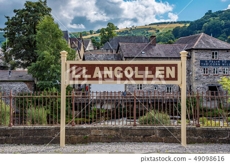 Llangollen railway station platform 49098616