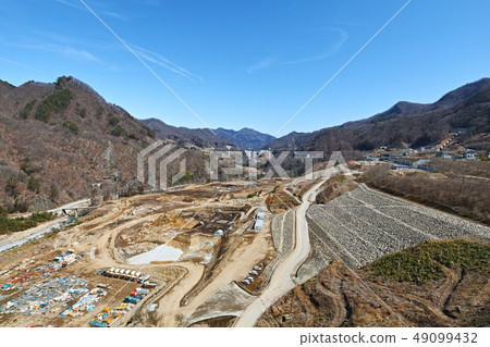 [群馬]八葉水壩（八葉水壩）（周邊）正在建設中的風景 49099432