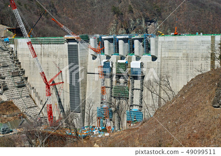 [Gunma] Scenery under construction of Yatsuba Dam (Yatsuba Dam) (surroundings) 49099511