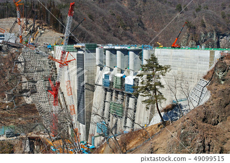 [Gunma] Scenery under construction of Yatsuba Dam (Yatsuba Dam) (surroundings) 49099515
