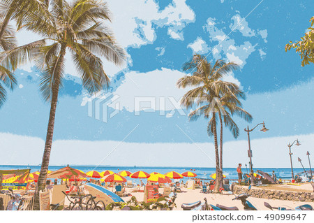 夏威夷海灘 49099647