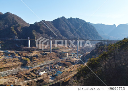[群馬]八葉水壩（八葉水壩）（周邊）正在建設中的風景 49099713