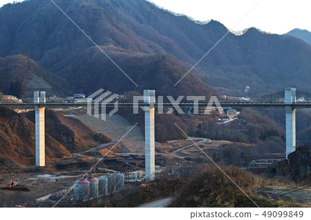 [群馬]八葉水壩（八葉水壩）（周邊）正在建設中的風景 49099849