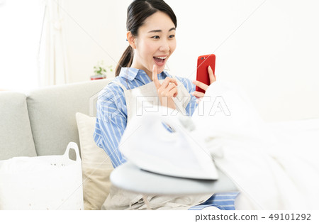 Between household chores Between household chores 49101292