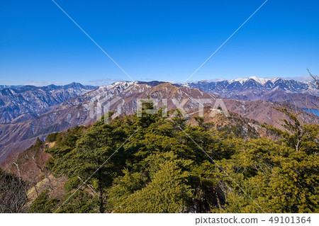 從日光Huntsukiyama天文台（Sayama，Mt。Kaikaizan等）的西北側看 49101364