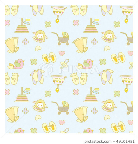 嬰兒圖案藍色 49101481