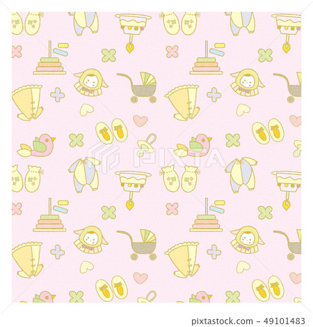 Baby pattern pink Baby pattern pink 49101483