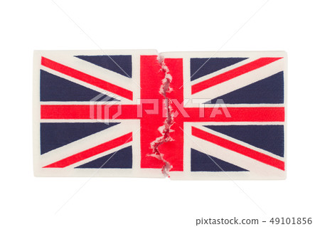 torn paper napkin with united kingdom flag torn paper napkin with united kingdom flag 49101856