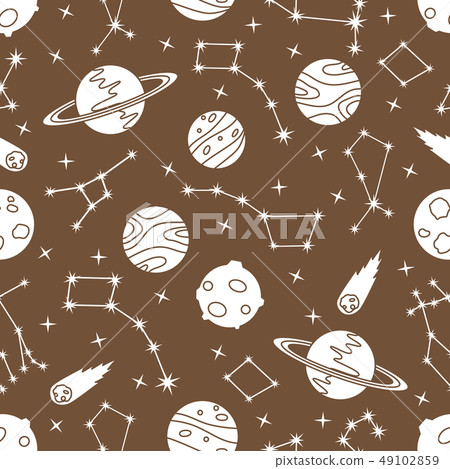 Space vector seamless pattern Astronomy Science 49102859