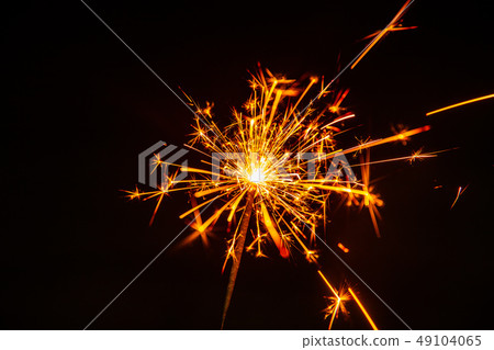 Hot fire sparks explosive fuse and flash Hot fire sparks explosive fuse and flash 49104065
