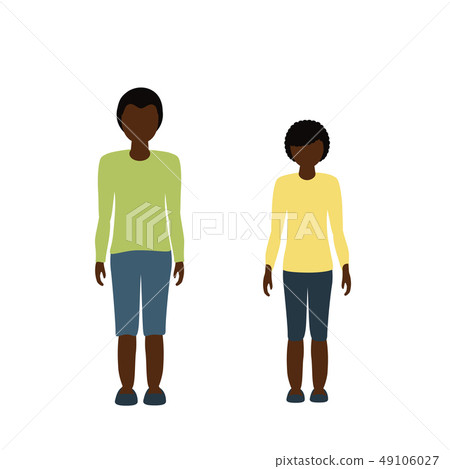 kids character boy and girl african 49106027