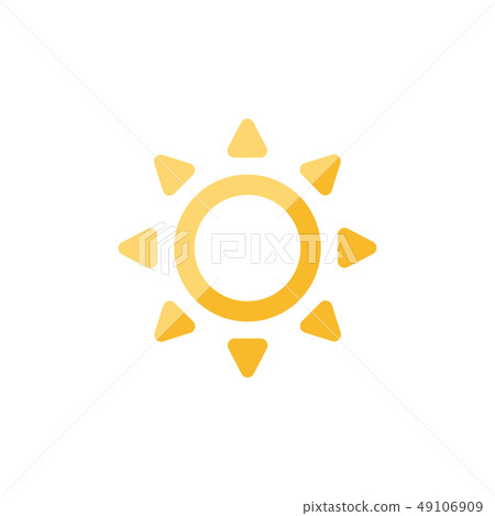 天氣圖標/顏色（晴天，陽光，太陽） 49106909