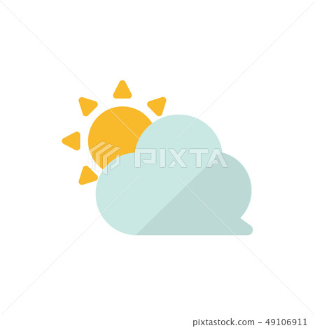 Weather icon / color (sunny and cloudy) Weather icon / color (sunny and cloudy) 49106911