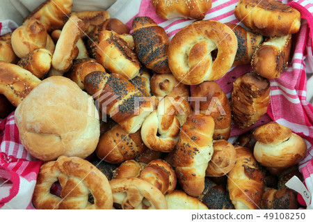Fresh bread rolls Fresh bread rolls 49108250
