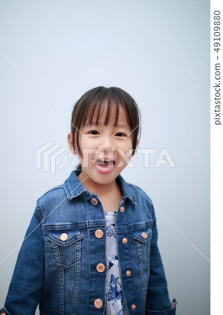 休閒（夏裝春裝一體式牛仔女童日系外套女童裝3歲時尚） 49109880