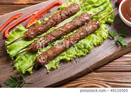 Shish kebab or lula-kebab 49110305