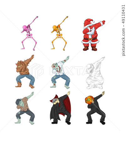 monsters dancing dab step monsters dancing dab step 49110431