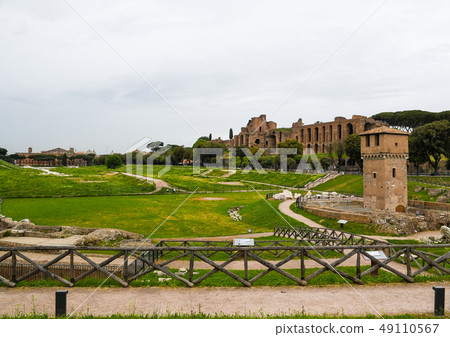 Ancient ruins of Rome (Italy) Circo Massimo and Palatine Hill Ancient ruins of Rome (Italy) Circo Massimo and Palatine Hill 49110567