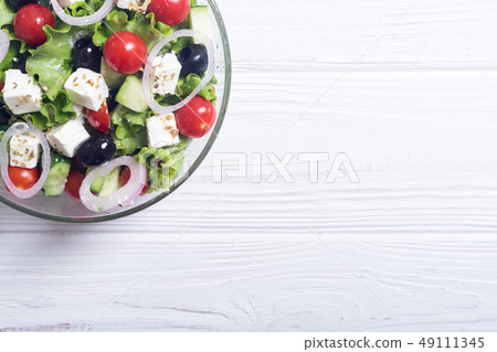 Fresh vegetables greek salad 49111345
