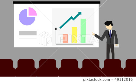 presentation or Conference flat vector concept presentation or Conference flat vector concept 49112016