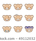 Set of Bear emoticons 49112032