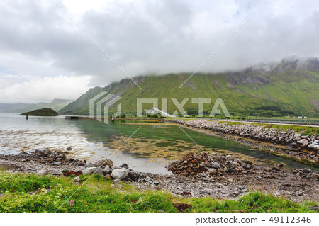 Atlantic Ocean Road, Lofoten islands, Norway. 49112346