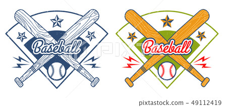 Vintage vector emblem for baseball Vintage vector emblem for baseball 49112419