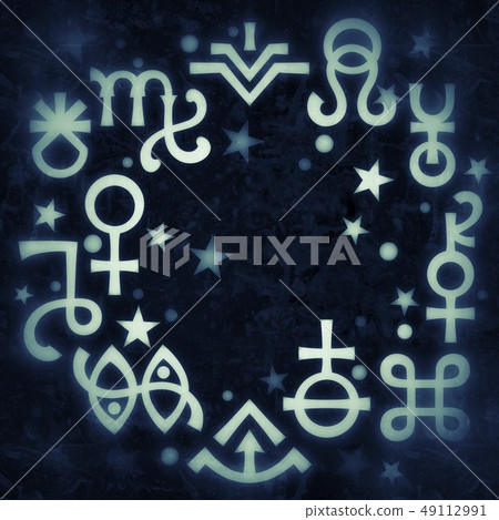 Astrological diadem (mystical signs and symbols). 49112991