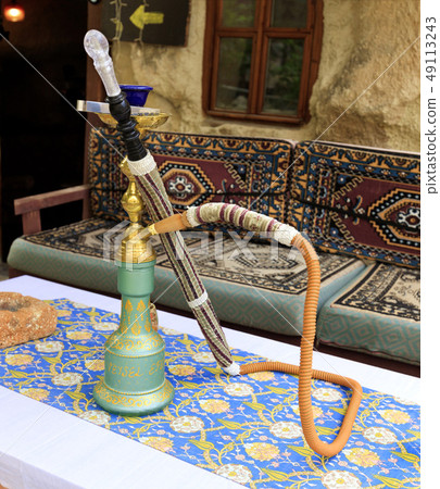 East hookah on the background of traditional East hookah on the background of traditional 49113243