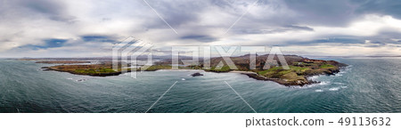 Aerial view of the Wild Atlantic Coastline by Maghery, Dungloe - County Donegal - Ireland 49113632