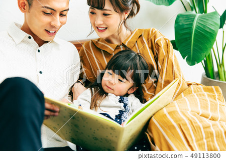 家庭圖畫書孩子 49113800