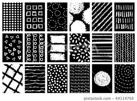 Set of doodle grunge poster backgrounds 49114708
