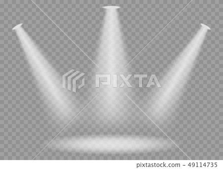Stage spotlights set 49114735