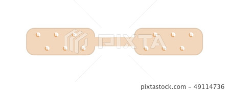 Beige adhesive bandage bandaid 49114736