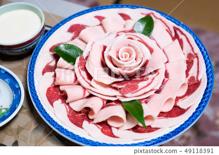 Peony hot pot meat Peony hot pot meat 49118391