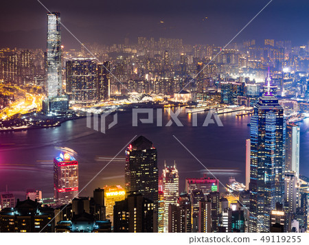 世界三大夜景香港維多利亞港 世界三大夜景香港維多利亞港 49119255