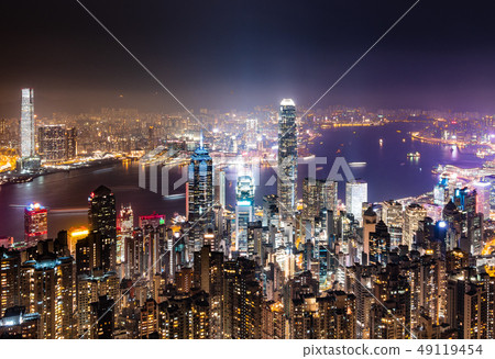 世界三大夜景香港維多利亞港 世界三大夜景香港維多利亞港 49119454