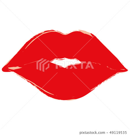 Illustration of a woman's lip 49119535