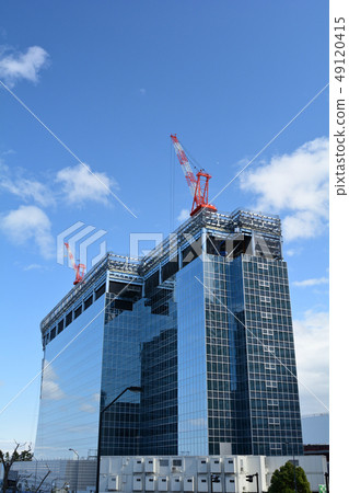 Hotel under construction in Minato Mirai, Yokohama Hotel under construction in Minato Mirai, Yokohama 49120415