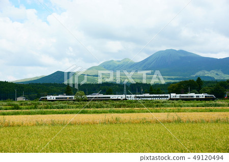 Limited express play in the Aso caldera! 49120494