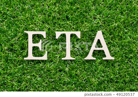 Wood alphabet in word ETA (abbreviation of 49120537