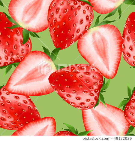 Strawberry. Seamless pattern 49122029